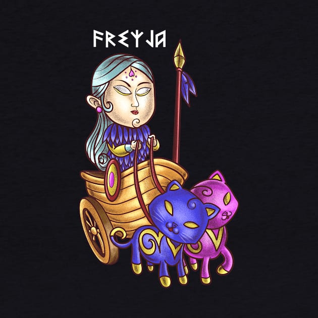 Freyja - Goddess of Fertility - Norse Mythology Design for Vikings and Pagans! by Holymayo Tee